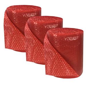 lot 2042 image: Uboxes Red Bubble Small 316 Wrap x 12 Wide (180-Feet) (REDBUBSM)