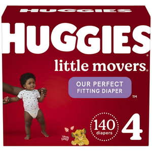 lot 5529 image: Huggies Little Movers Baby Diapers (Choose Your Size & Count)