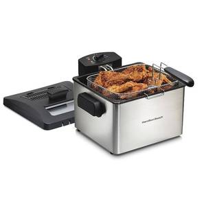 lot 5540 image: Hamilton Beach - 5.3 qt. Deep Fryer - Silver