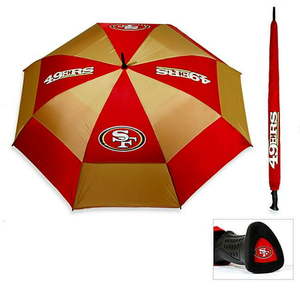 lot 5545 image: team golf nfl san francisco 49ers golf umbrella