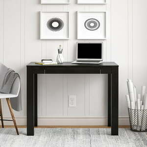 lot 1933 image: Mainstays Parsons Desk Black Oak