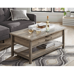 lot 1935 image: Better Homes & Gardens Modern Farmhouse Rectangle Lift-Top Coffee Table Rustic Gray