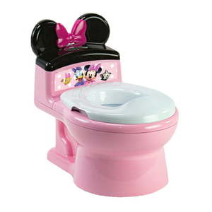 lot 2005 image: Disney ImaginAction Minnie Mouse 2-in-1 Potty Training Toilet Toddler Toilet and Training Seat