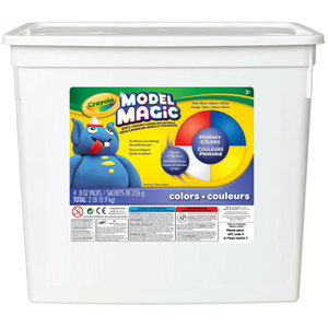 lot 2012 image: Crayola Model Magic Primary Colors Modeling Compound 2 lb. Resealable Bucket