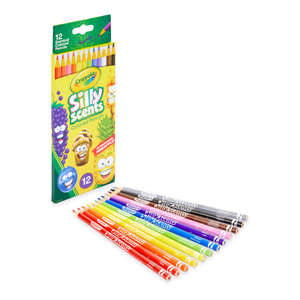 lot 2013 image: Crayola Pencil Set Silly Scents Colored Pencils Beginner Child 12 Pieces, Set Of 4 Boxes