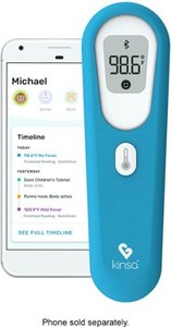 lot 2991 image: Kinsa - QuickScan Non-Contact Thermometer - Blue