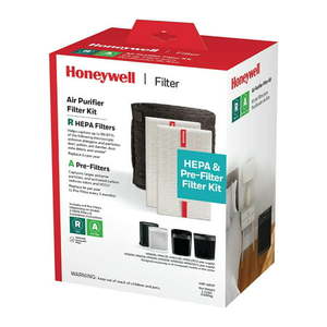 lot 3387 image: Honeywell - HEPA Air Purifier Filter Value Kit - A and R Filters - Black White
