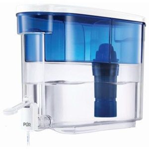 lot 3391 image: PUR 30 Cup Dispenser Filtration System BlueWhite DS1800Z