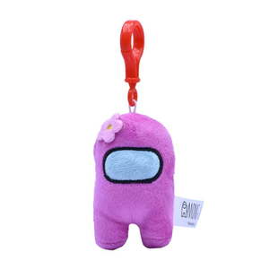 lot 3429 image: Among Us Backpack Hanger 3 Plush Toy 1 Mystery Action Figure Children Ages 3