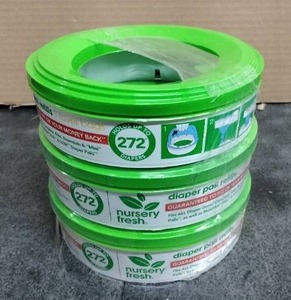 lot 3438 image: Nursery Fresh Diaper Pail Refills 7 Layer Bags 3Pack