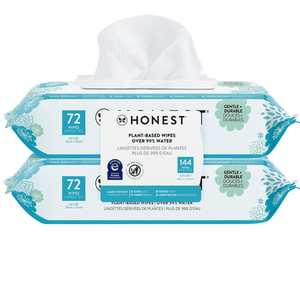 lot 3450 image: The Honest Company Plant-Based Baby Wipes Fragrance-Free (Choose Your Count) 2 Pack