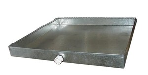 lot 2031 image: 28 Guage 14x36 Drain Pan With PVC Connection