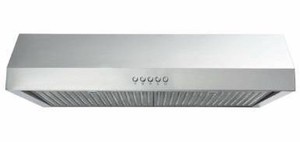 lot 6866 image: Vissani 30 in. W Under Cabinet Range Hood in Stainless Steel, Silver