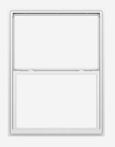 lot 1925 image: Pella 150 Series Vinyl 35.5x59.5x4.68 White Single Hung Window Half Screen Included