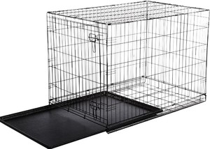 lot 2985 image: Large Metal Fold Up Wire Pet Crate&nbsp(stock photo approximate)