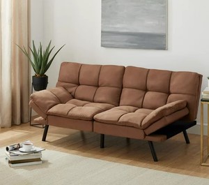 lot 5509 image: Mainstays Memory Foam Futon&nbspRetail $198.00