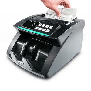 lot 5549 image: Kolibri Money Counter Machine with UVMGIRDBLHLFCHN Counterfeit Money Detector US-Based Support Large LED Display 1 500 BillsMinute