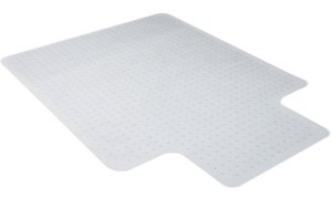 lot 2051 image: 36X48 Essentials Carpet Chair Mat Clear - OFM