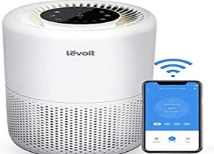 lot 2060 image: LEVOIT Air Purifiers for Home Large Room, Smart WiFi Alexa Control, H13 True HEPA Filter, Removes 99.97% of Pollutants, Covers up to 915 Sq.Foot, 24dB Quiet Cleaner for Bedroom, Core 200S, White (B08FJ678YK)