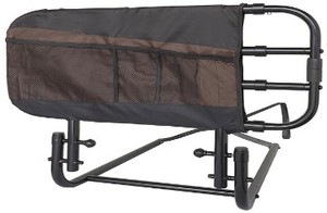 lot 2066 image: Stander EZ Adjustable Bed Rail Bed Safety Handle Bar with Organizer Pouch