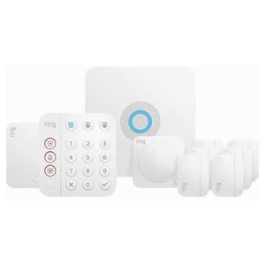 lot 2418 image: 10-Piece Wireless Security Alarm Kit Smart (2nd GEN) White Security System (Retails $310)