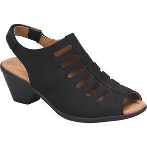 lot 2434 image: Comfortiva Faye Sandal in Black Nubuck Leather at Nordstrom, Size 7 Retails $109