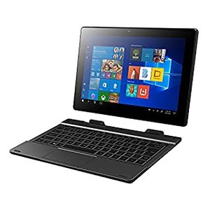 lot 2436 image: Packard Bell CloudBook 10.1 inch Windows 2 in 1 Computer Tablet Laptop W Detachable Keyboard, Touchscreen & Touchpad, Windows 10, Front & Back Camera, 4GB Ram & 64GB SSD, HD Display (B08QBN8XG2)Retail $339