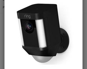 lot 2451 image: Ring Spotlight Camera with Extra Battery & Ring Assist $182