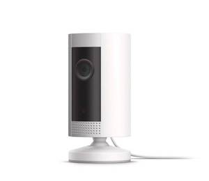 lot 2453 image: Ring Indoor Cam, Compact Plug-In HD security camera with two-way talk, Works with Alexa - White