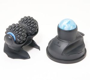 lot 2468 image: Symbodi Vertiball & Vertiroller Mountable Body Massagers, BLACK in Color, NEW