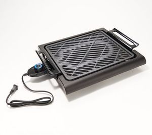 lot 2483 image: Granitestone Diamond Electric Smoke-less Electric Indoor Grill, BLACK in Color, NEW