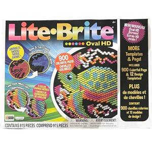 lot 2486 image: Lite Brite Oval HD Deluxe - 900 Pegs, NEW, see photos