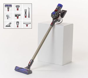 lot 2511 image: Dyson V8 Animal Pro Cordfree Vacuum w 8 Tool Attachments, Titanium in Color, BRAND NEW, Retails--$450, GREAT ITEM