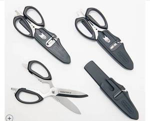 lot 2562 image: Sabatier S3 10-in-1 Multi-Purpose Shears with Sheath Green