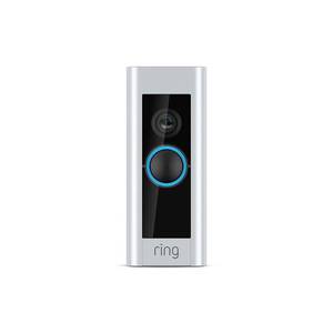 lot 2587 image: Ring - Video Doorbell Pro Smart Wi-Fi - Wired - Satin Nickel Retails $170