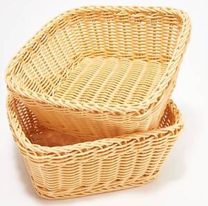lot 2592 image: LocknLock Set of 2 Dishwasher-Safe Square Baskets BLUE