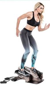 lot 2611 image: Bionic Body Magnetic Tension Under-Desk Elliptical Mini Stepper Trainer with Resistance Tubes Retails $206