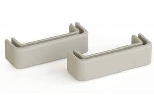 lot 2636 image: Berghoff Neo Set of 4 Silcone Short Handle Covers for Stockpots, 8cm x 2cm, Silicone Grey, 8 x 2 x 13.5 cm