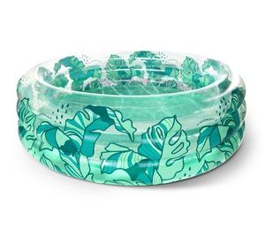 lot 2649 image: Minnidip Max Tropi-cool 7-foot Inflatable Pool, Palm, NEW in Plastic good buy