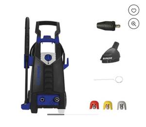 lot 2671 image: Sun Joe 2100 PSI Max Electric Pressure Washer w Accessories Blue Model SPX2596(SJB)