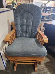 lot 4231 image: Rocker Glider WBlue Cushion