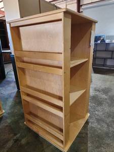 lot 4237 image: Kaplan Spinning Wooden Book Shelf