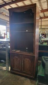 lot 4290 image: Dark Brown Vintage Style Cabinet  Shelf