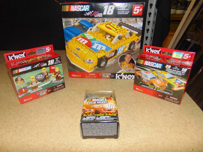 4 Ct Lot M M S Racing Nascar Toys K Nex Sets And Full Blast Brand Car The First Round Of A Huge M M Collection New In The Box One Of A Kind A