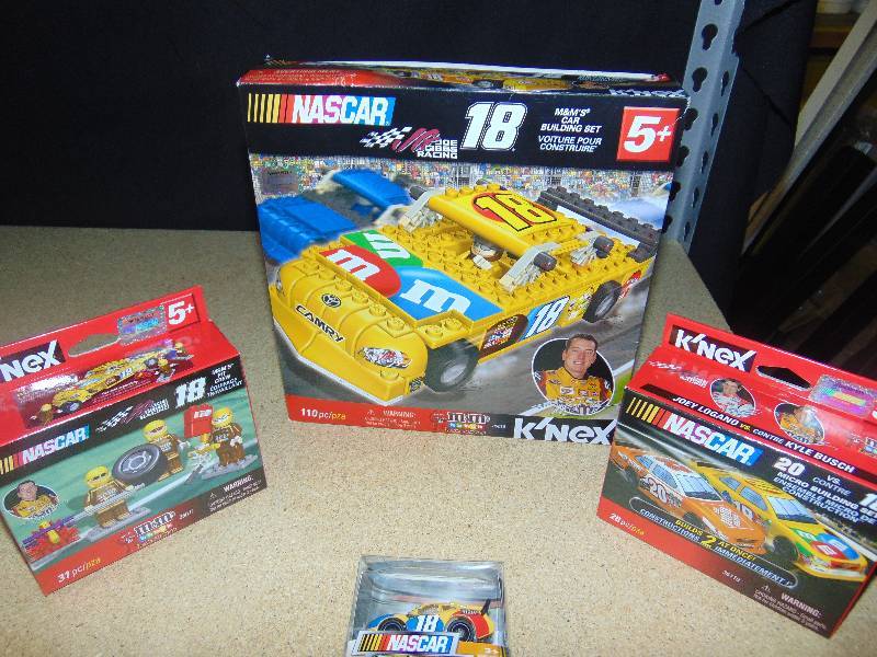 4 Ct Lot M M S Racing Nascar Toys K Nex Sets And Full Blast Brand Car The First Round Of A Huge M M Collection New In The Box One Of A Kind A