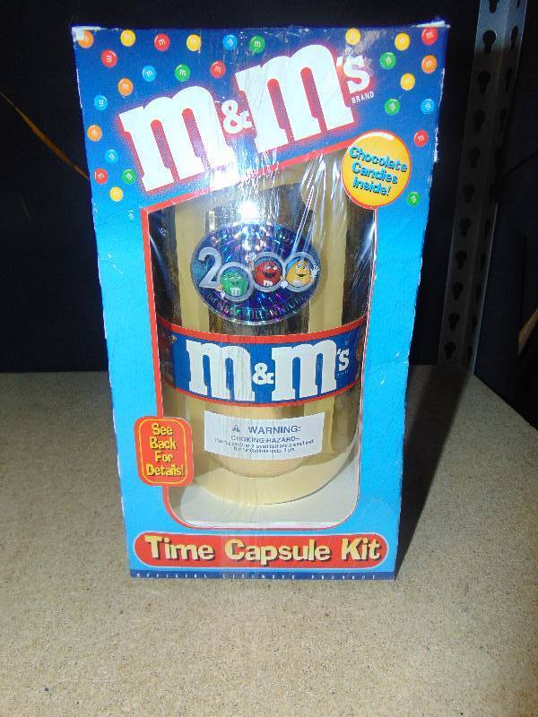 lot 4045 image: M&Ms 2000 Millennial Time Capsule Kit in original box