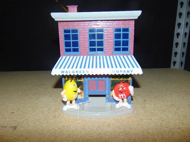 lot 4049 image: M&Ms Walgreen Drug Co. Candy Dispenser, 7 tall