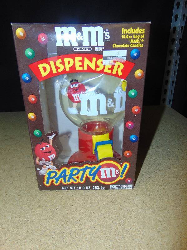lot 4089 image: Party M&Ms Candy Dispenser Globe, 13tall