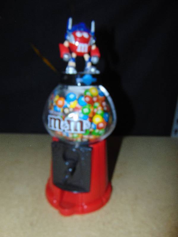 lot 4107 image: M&Ms Candy Dispenser, Transformers, Optimus Prime, 11tall
