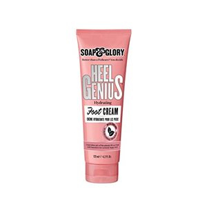 lot 43000012 image: Soap & Glory Original Pink Heel Genius Foot Cream - Moisturizing Foot Cream with AHA Exfoliant for Dry Cracked Feet - Contains Hydrating Macadamia Oil (4.2 oz)